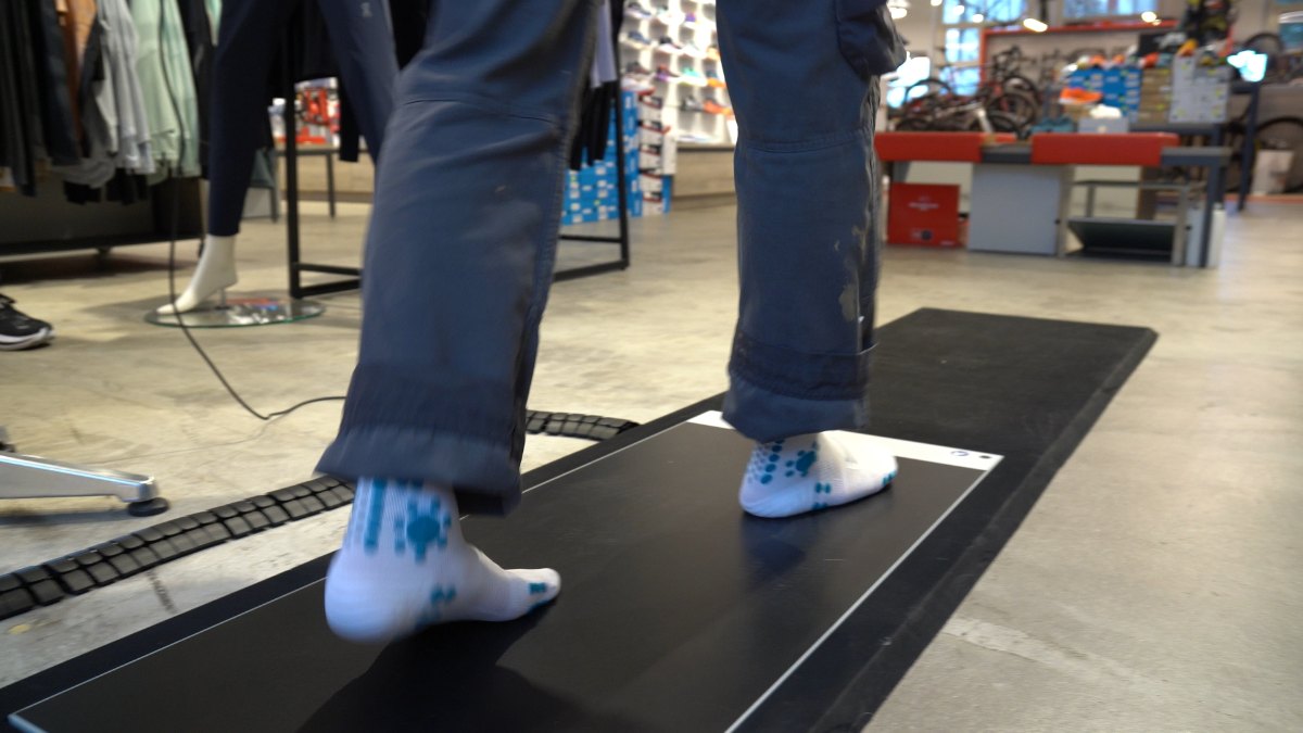 Laufschuhberatung mit Druckmessplatte